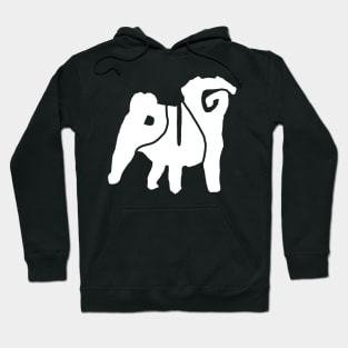 Strange PUG Typography Hoodie